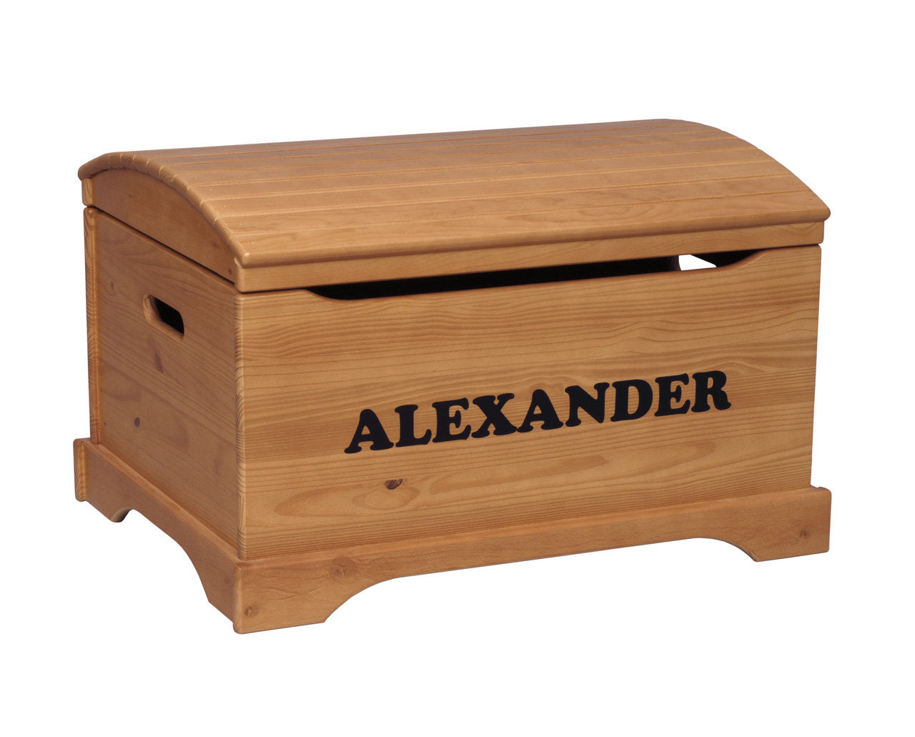 Solid Wood Toy Storage Chest Personalized Toy Box Unfinished 